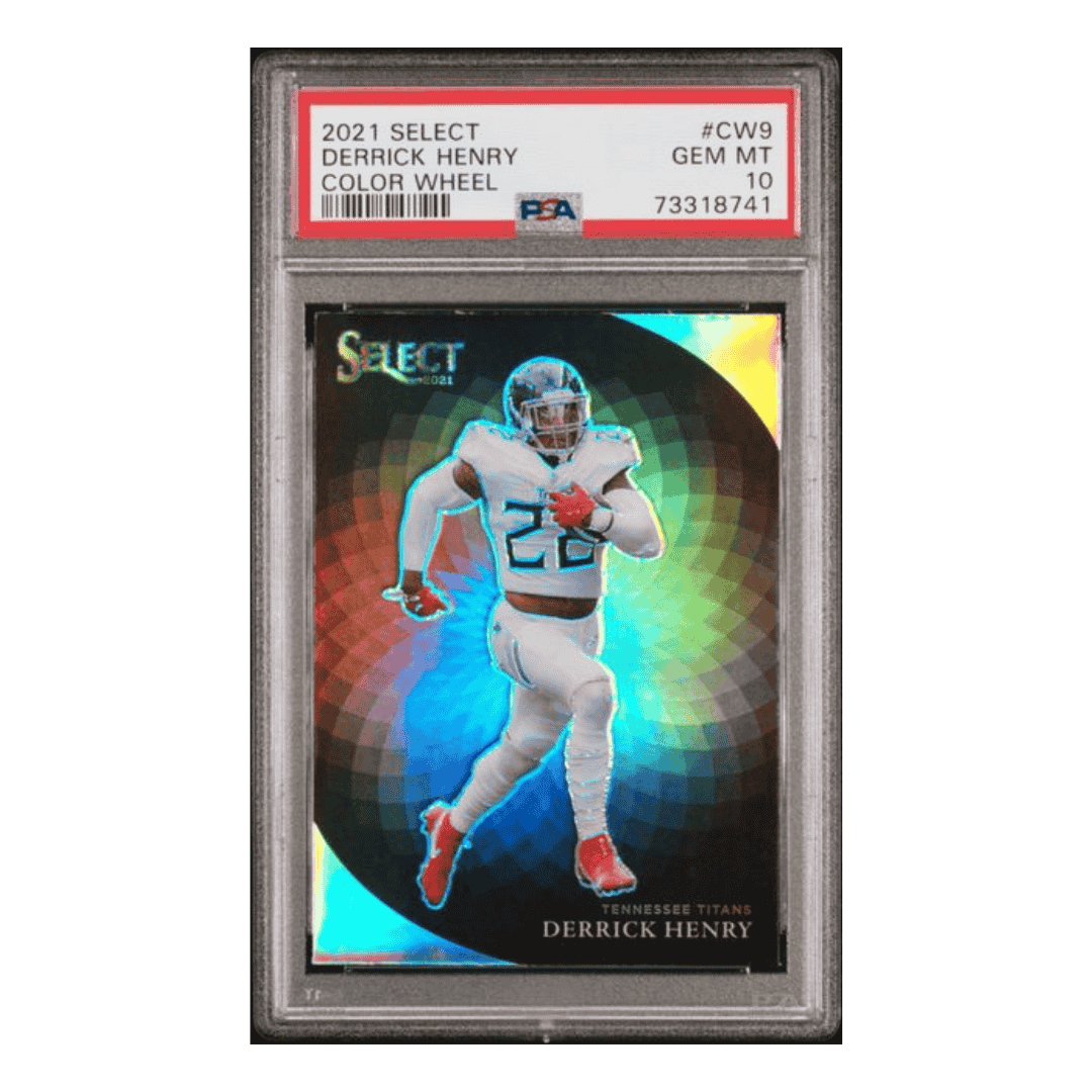 Derrick Henry PSA 10 2021 Panini Select Color Wheel Card #CW9