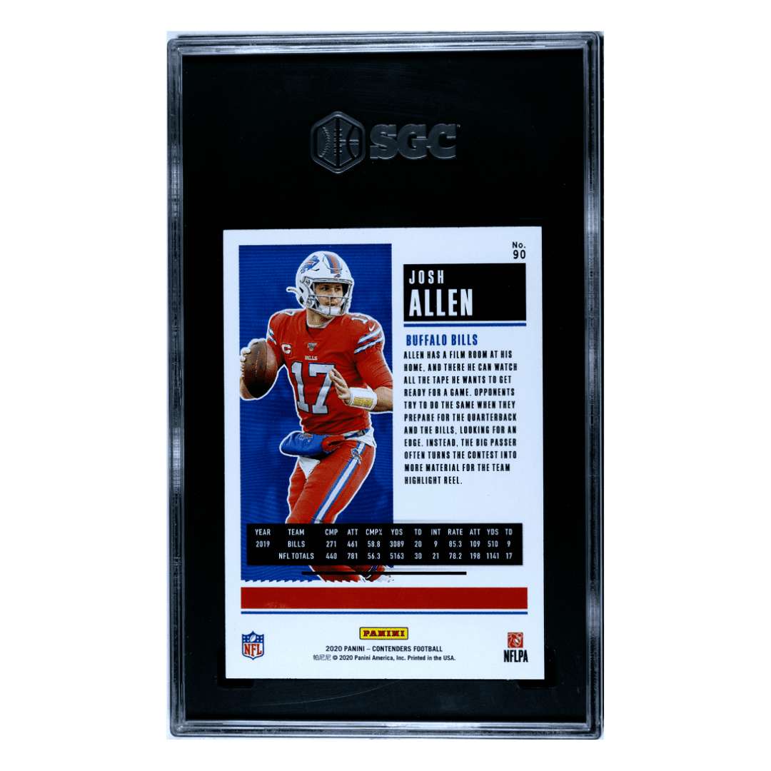 Josh Allen SGC 10 2020 Panini Contenders Season Ticket Card #90