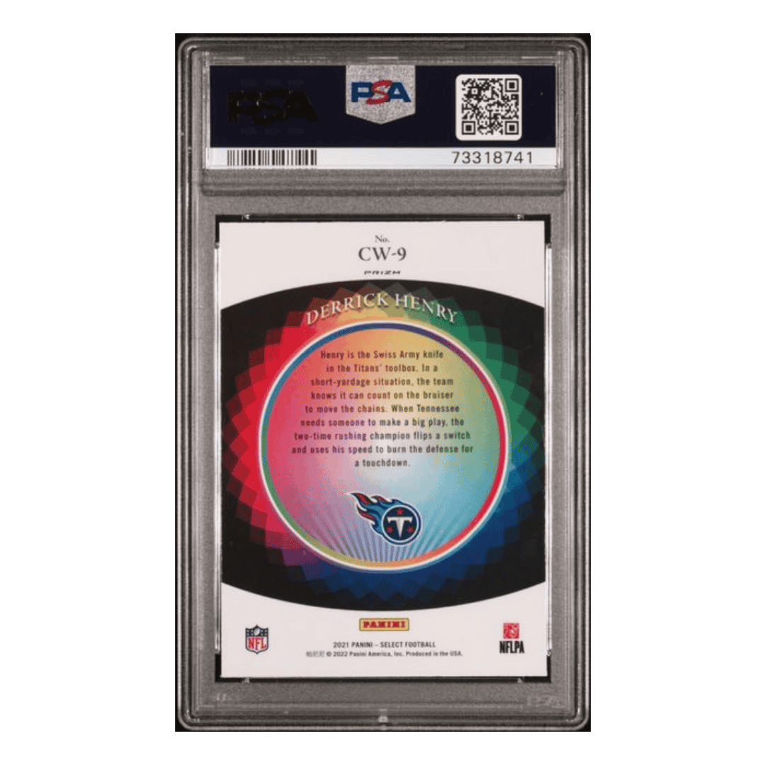 Derrick Henry PSA 10 2021 Panini Select Color Wheel Card #CW9