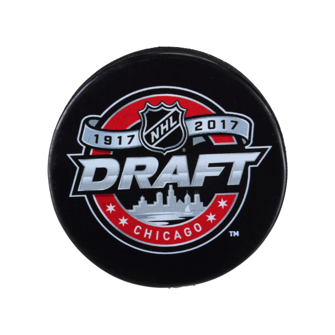 Unsigned 2017 NHL Draft Logo Hockey Puck