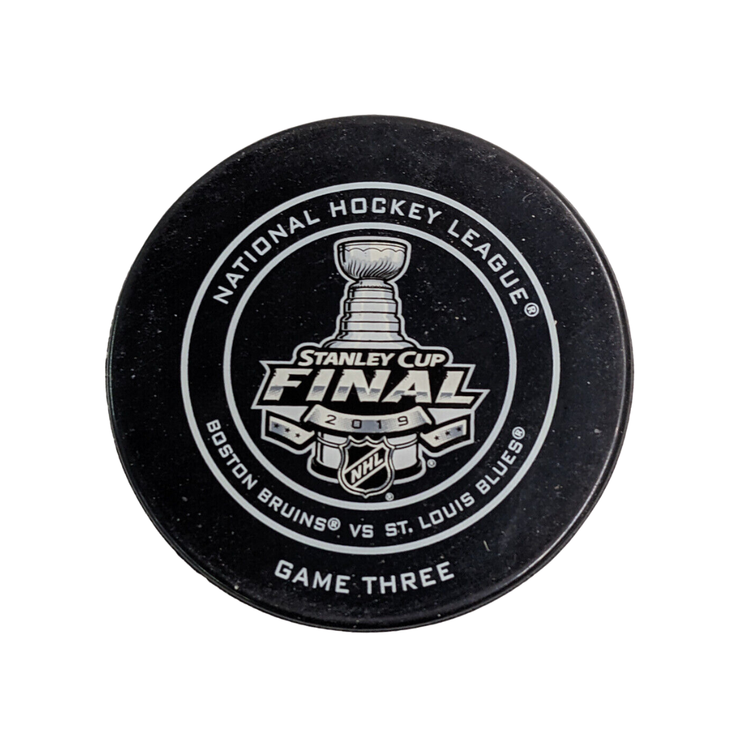 Unsigned 2019 Stanley Cup Final Game Three Official Game Puck