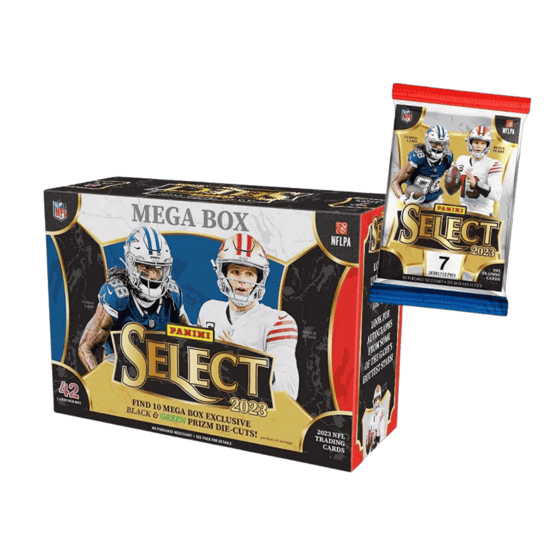 2023 Panini Select Football Mega Box Black & Green Prizms