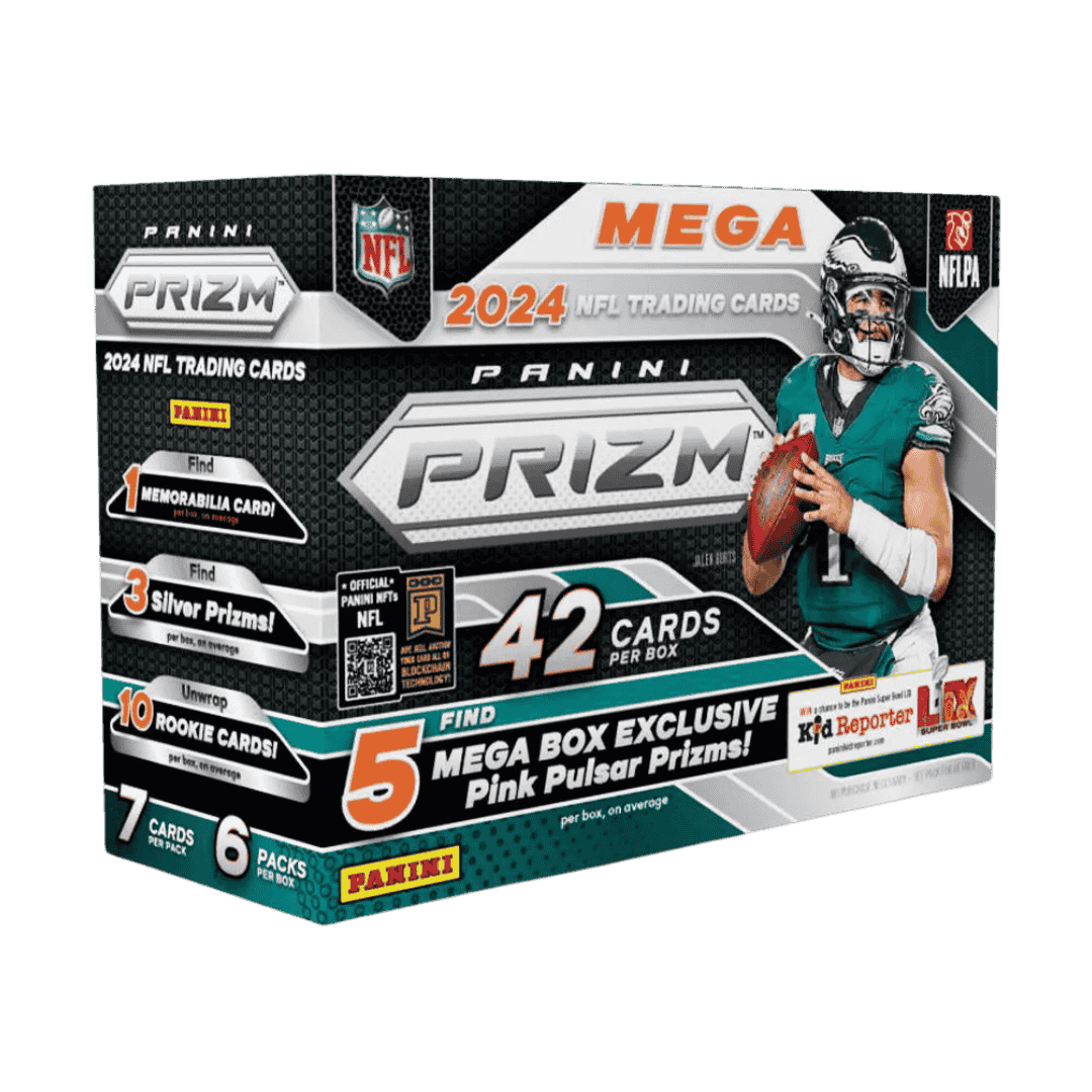 2024 Panini Prizm NFL Football Mega Box - Pink Pulsar Prizms