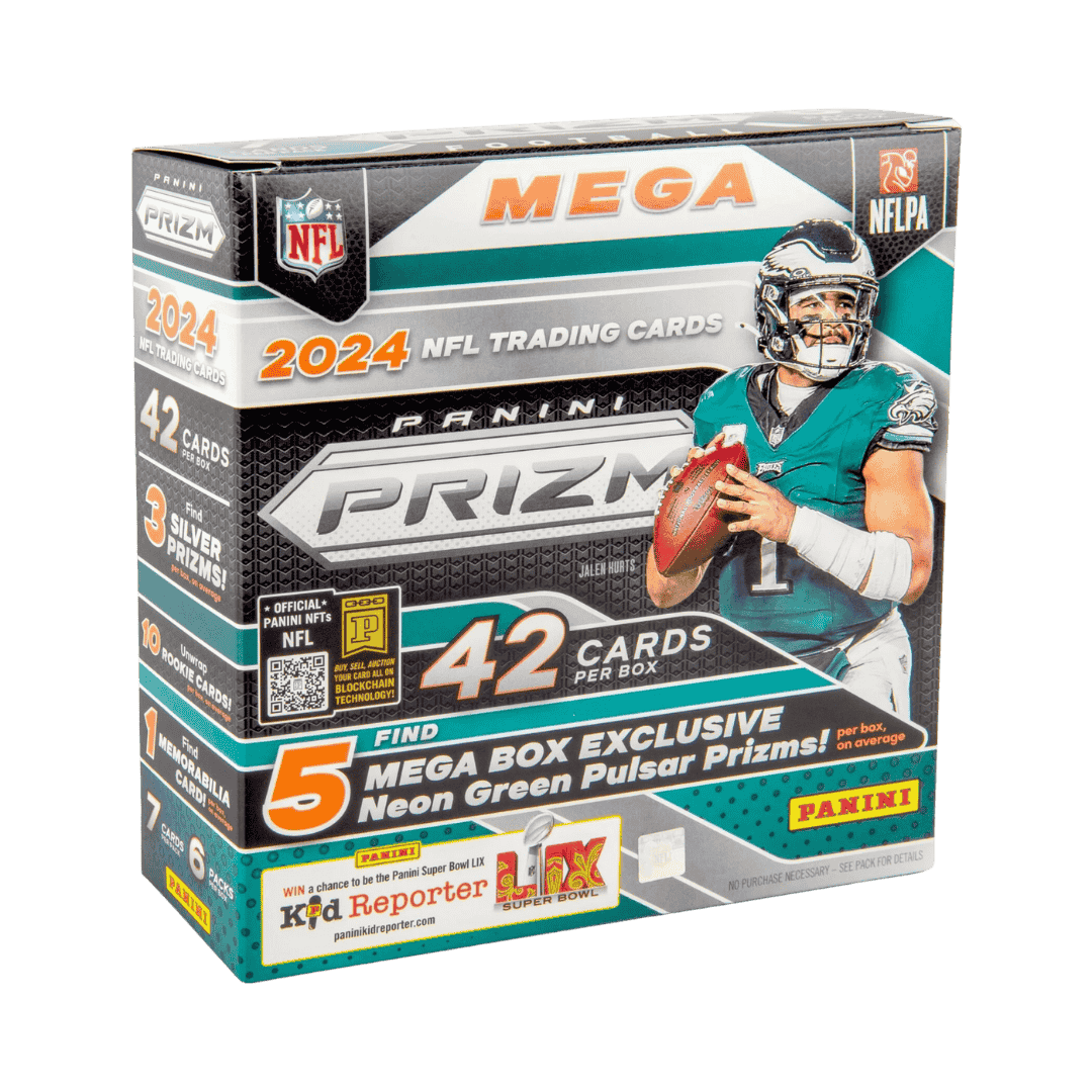 2024 Panini Prizm NFL Football Mega Box - Neon Green Pulsar Prizm