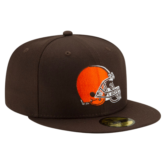 Cleveland Browns Helmet Logo New Era 59FIFTY Fitted Hat