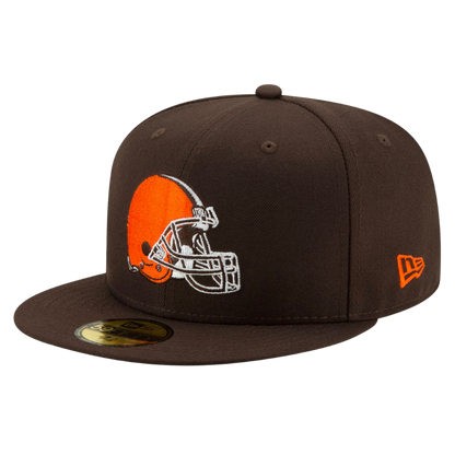 Cleveland Browns Helmet Logo New Era 59FIFTY Fitted Hat