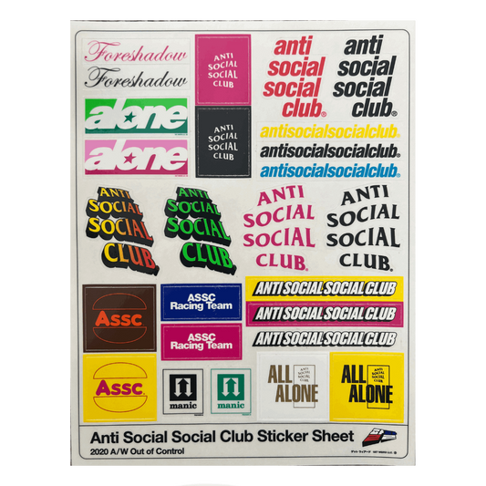 ASSC Sponsored Sticker Sheet - 26 Stickers