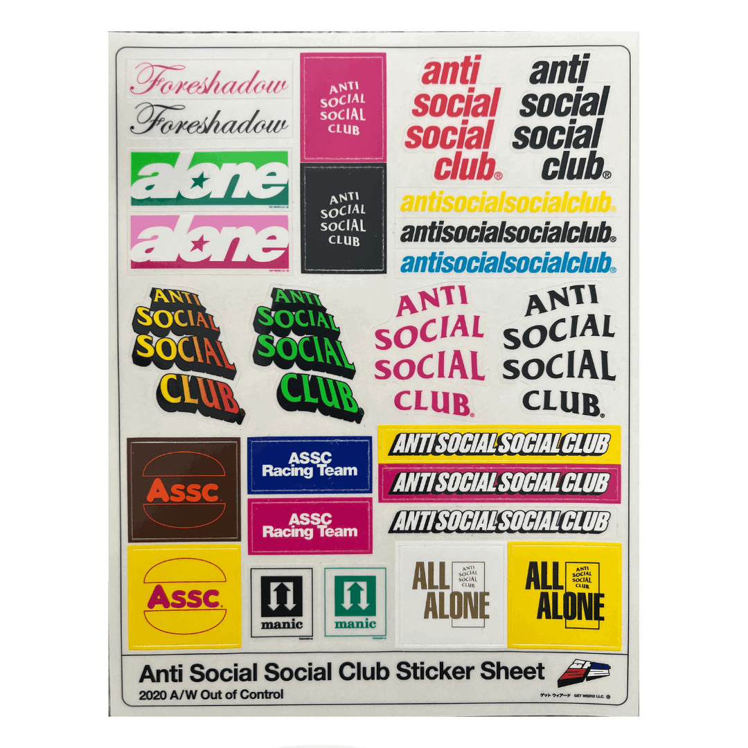 ASSC Sponsored Sticker Sheet - 26 Stickers