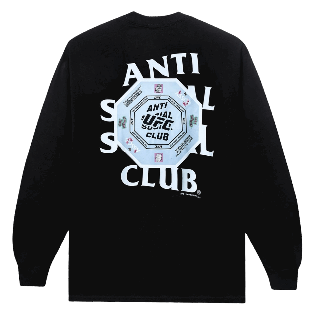 ASSC x UFC Corner Long Sleeve Tee - Black