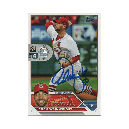 Adam Wainwright St Louis Cardinals Autographed Topps Series 1 Rookie Card - MLB COA