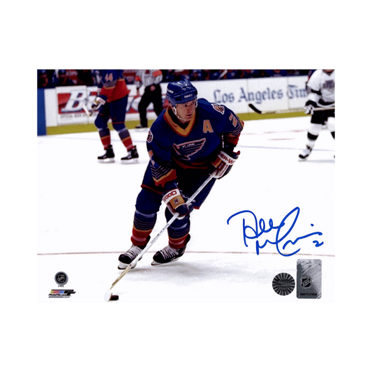 Al MacInnis St Louis Blues Autographed Crossover 8x10 Photo - Fan Cave COA