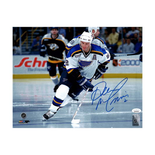 Al MacInnis St Louis Blues Autographed Skating 11x14 Photo - JSA COA