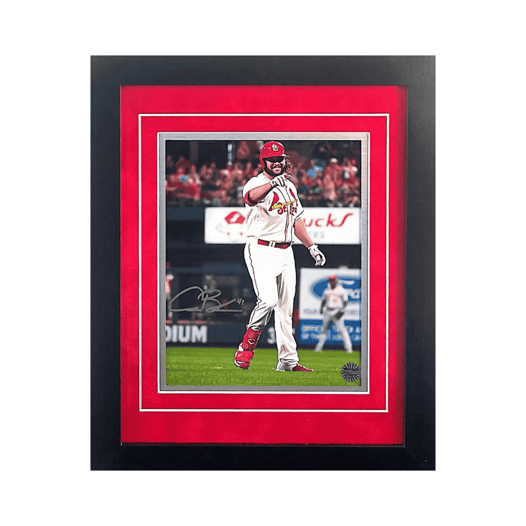 Alec Burleson St Louis Cardinals Autographed Framed 8x10 - Fan Cave COA