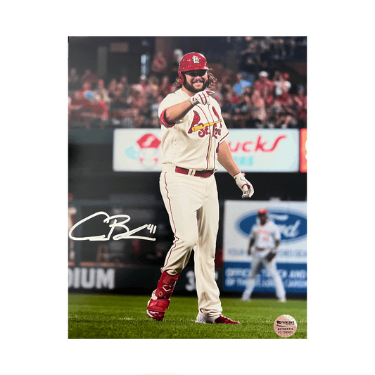 Alec Burleson St Louis Cardinals Autographed Smiling 8x10 Photo - Fan Cave COA