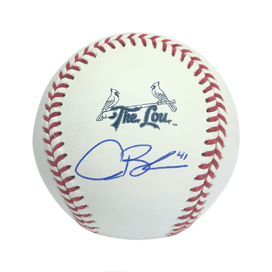 Alec Burleson Autographed Official 2024 St Louis Cardinals City Connect Baseball - JSA COA