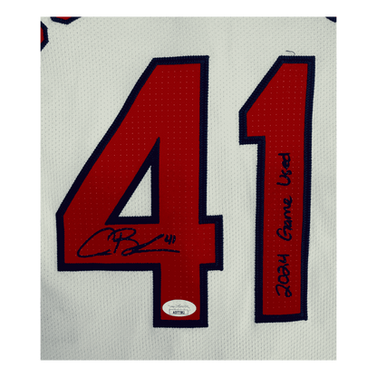 Alec Burleson St Louis Cardinals Autographed Game Used Alternate Jersey w/ Inscription - JSA COA