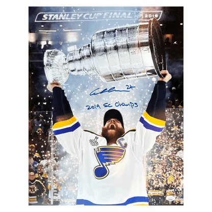 Alex Pietrangelo St Louis Blues Autographed 2019 Stanley Cup 16x20 Photo with Inscription - JSA COA