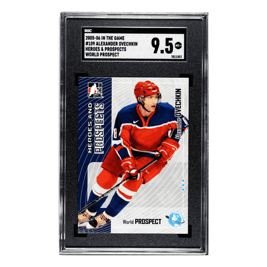 Alexander Ovechkin SGC 9.5 2005-06 In The Game Heroes & Prospects World Prospect Card #109