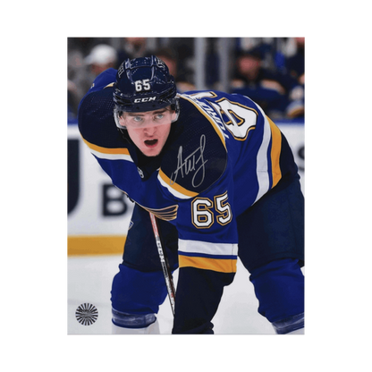 Alexei Toropchenko St Louis Blues Autographed Close Up Photo 8x10 - Fan Cave COA