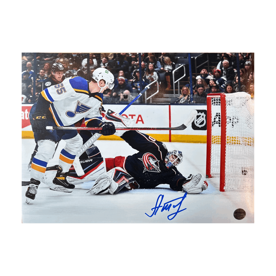 Alexei Toropchenko St Louis Blues Autographed First Goal Photo 11x14 - Fan Cave COA