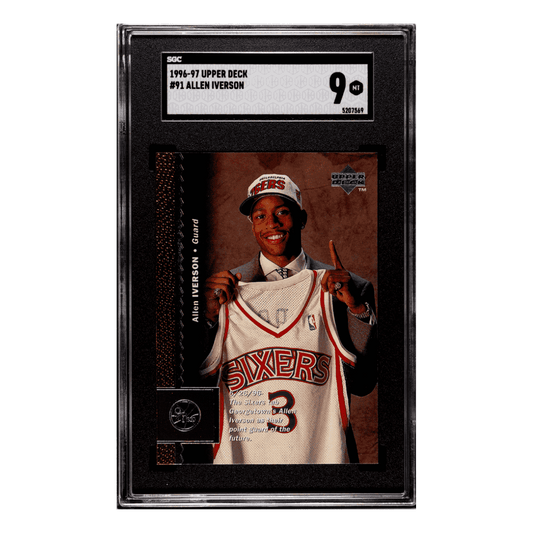 Allen Iverson SGC 9 1996-97 Upper Deck Card #91