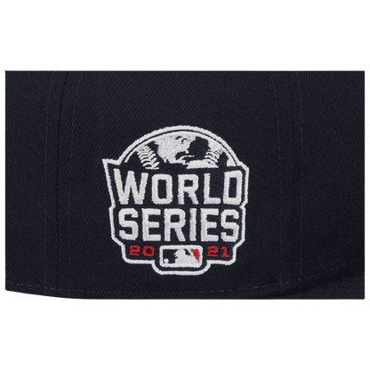 Atlanta Braves 2021 World Series Patch New Era Navy 9FIFTY Adjustable Snapback Hat