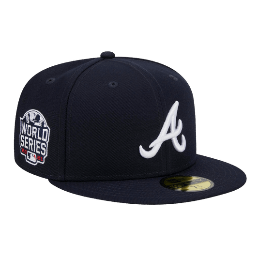 Atlanta Braves 2021 World Series Side Patch New Era Navy 59FIFTY Fitted Hat