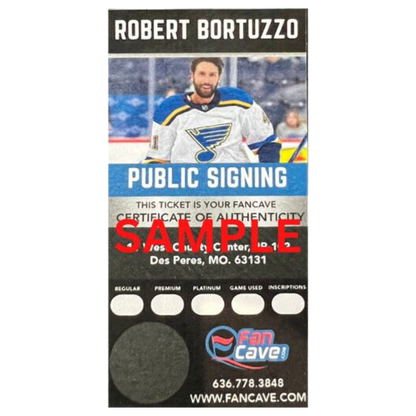 Robert Bortuzzo St Louis Blues Autographed 2007 NHL Draft Puck - Fan Cave COA