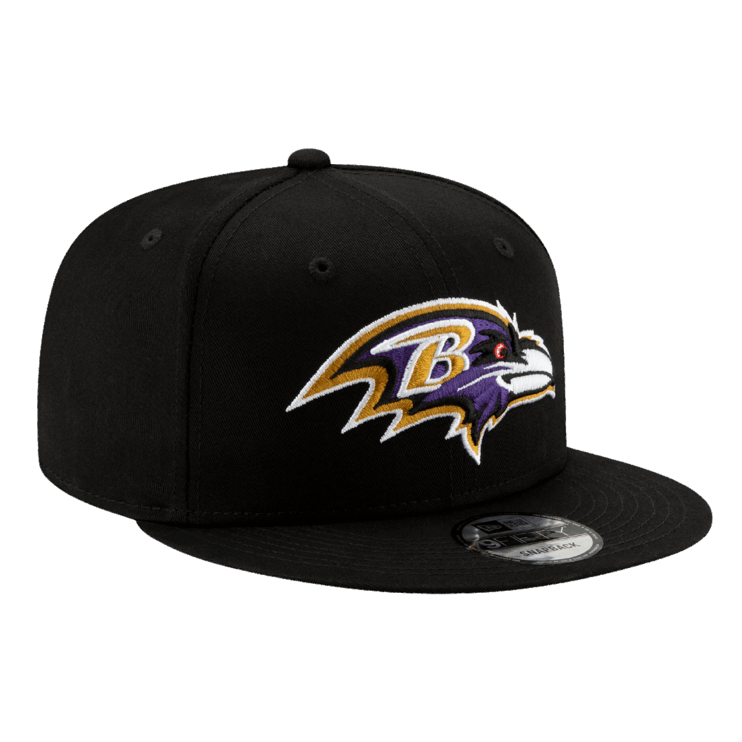 Baltimore Ravens Basic New Era Black 9FIFTY Adjustable Snapback Hat