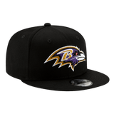 Baltimore Ravens Basic New Era Black 9FIFTY Adjustable Snapback Hat