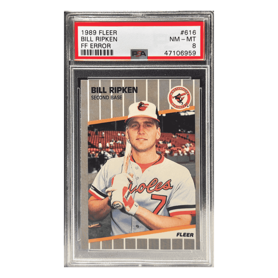 Bill Ripken PSA 8 1989 Fleer FF Error Card #616