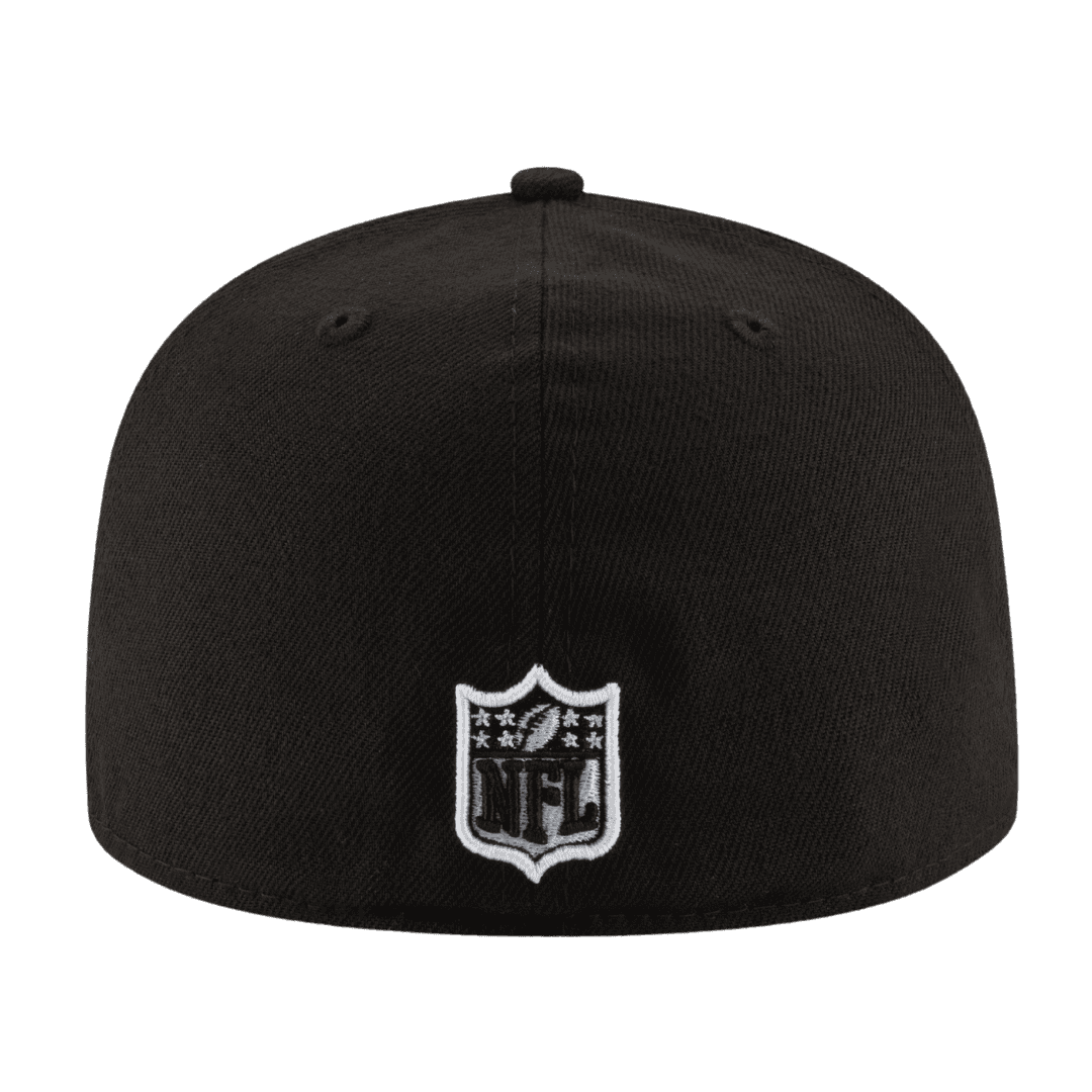 Tampa Bay Buccaneers Black & White Logo New Era 59FIFTY Fitted Hat