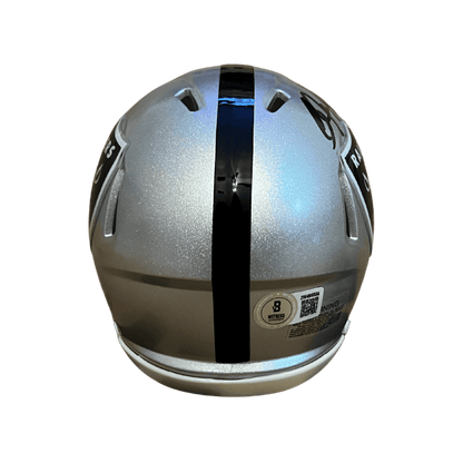 Bo Jackson Oakland Raiders Autographed Mini Speed Replica Helmet - Beckett COA