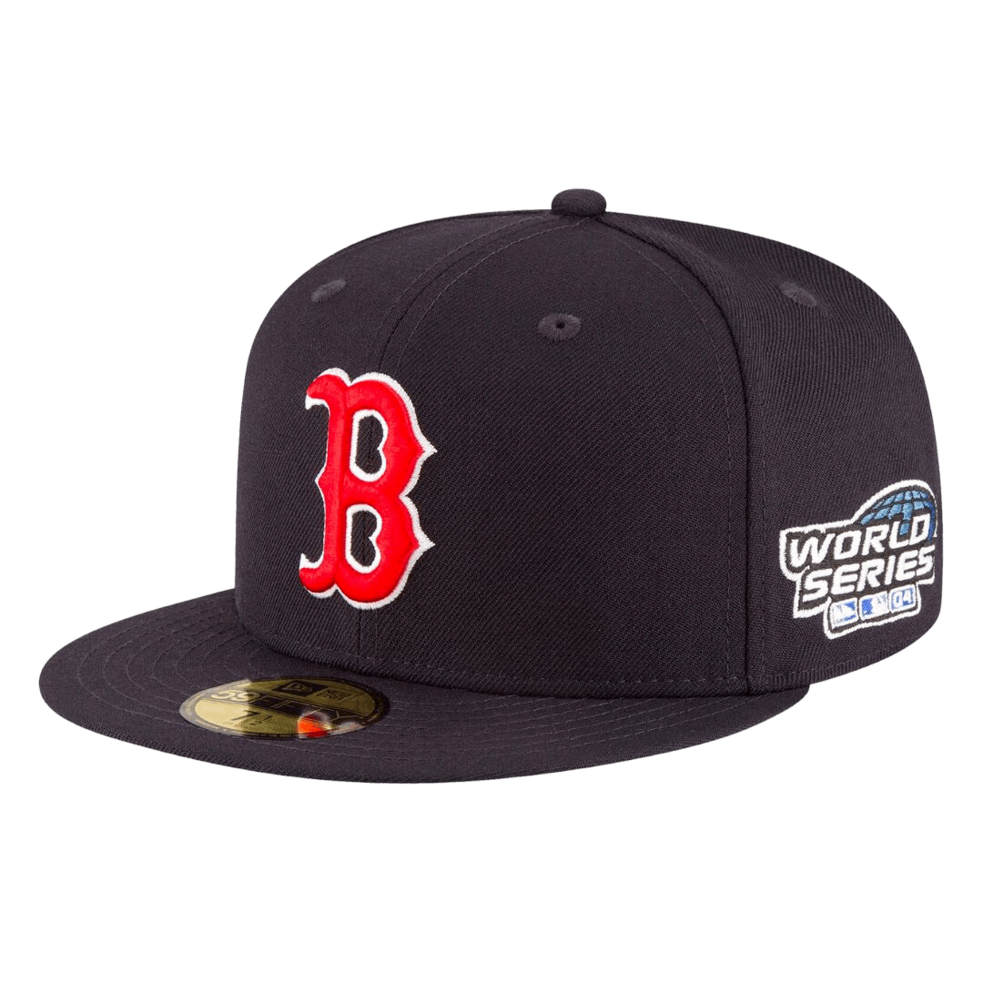 Boston Red Sox 2004 World Series Patch New Era Navy 59FIFTY Fitted Hat