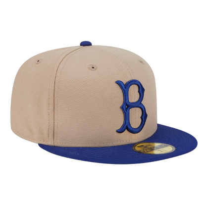 Brooklyn Dodgers 2Tone New Era Tan/Royal 59FIFTY Fitted Hat