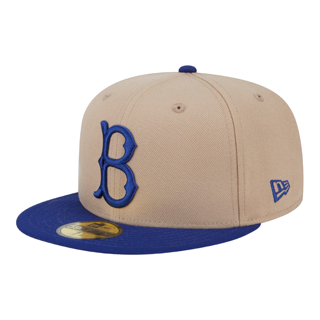 Brooklyn Dodgers 2Tone New Era Tan/Royal 59FIFTY Fitted Hat