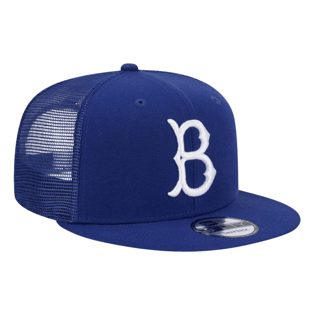 Brooklyn Dodgers Trucker Meshback New Era Royal 9FIFTY Adjustable Snapback Hat