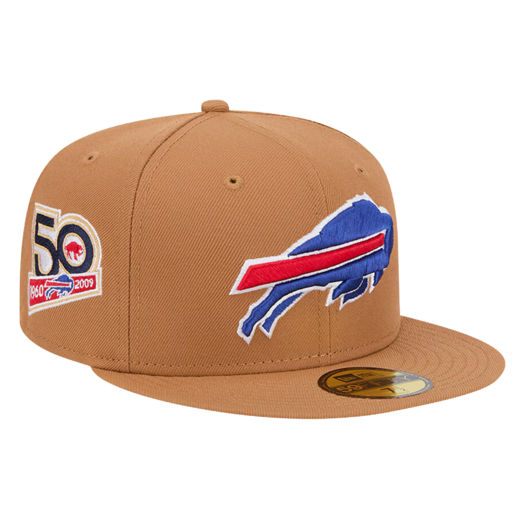 Buffalo Bills Official Team Color New Era Tan Color Pack 9FIFTY Adjustable Snapback Hat with Side Patch