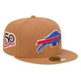 Buffalo Bills Official Team Color New Era Tan Color Pack 9FIFTY Adjustable Snapback Hat with Side Patch