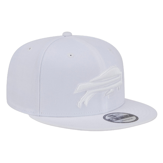 Buffalo Bills White On White New Era 9FIFTY Adjustable Snapback Hat