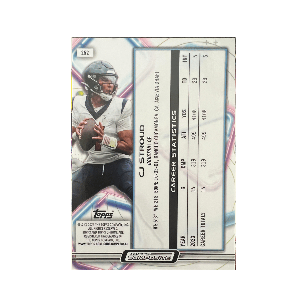 C.J. Stroud 2023 Topps Composite Cosmic Chrome Rookie RC #252