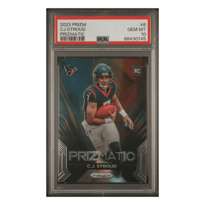 CJ Stroud PSA 10 2023 Panini Prizm Prizmatic Rookie RC Card #6