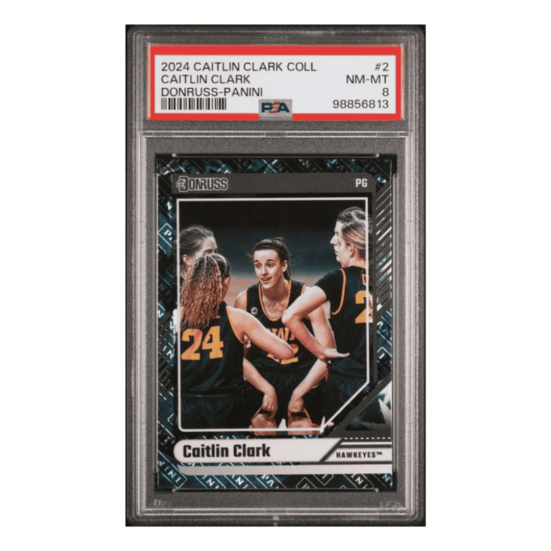 Caitlin Clark PSA 8 2024 Panini Caitlin Clark Collection Donruss - Panini Card #2