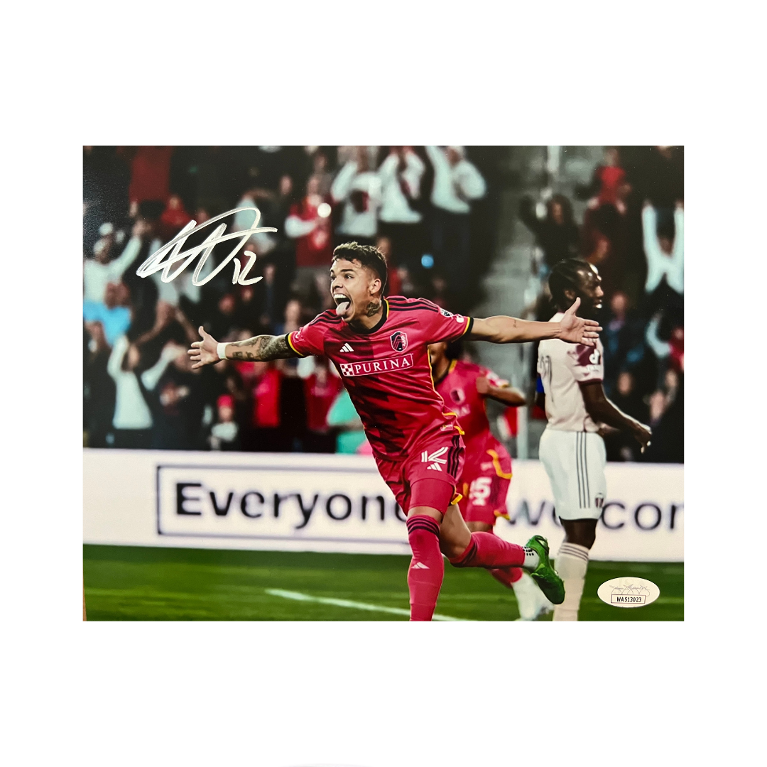 Célio Pompeu St Louis City SC Autographed Celebration 8x10 Photo - JSA COA