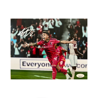 Célio Pompeu St Louis City SC Autographed Celebration 8x10 Photo - JSA COA