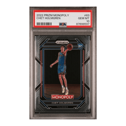 Chet Holmgren 2022 Prizm Monopoly #63 PSA 10