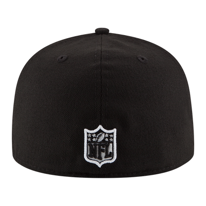 Chicago Bears Black & White Logo New Era 59FIFTY Fitted Hat