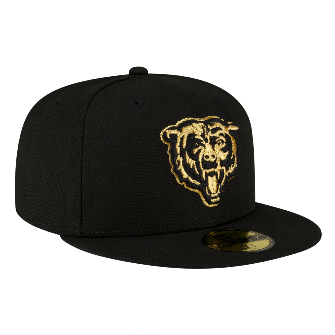 Chicago Bears Gold Metallic Logo New Era 59FIFTY Fitted Hat – Fan Cave