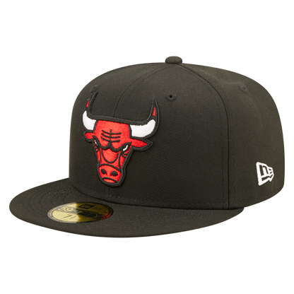 Chicago Bulls Official Team Color Black New Era 59FIFTY Fitted Hat