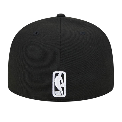 Chicago Bulls Eastern Conference Side Patch New Era Black & White Logo 59FIFTY Fitted Hat